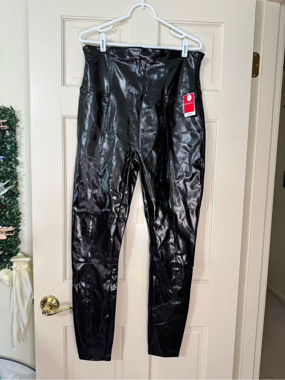 Spanx Faux Patent Leather Leggings Sz 1X NWT